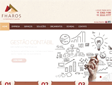 Tablet Screenshot of fharos.com.br